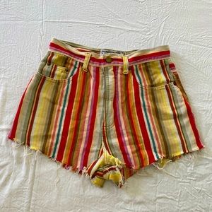 Vintage technicolor dream shorts